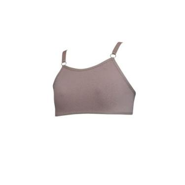 Imagem de Sutiã Infantil Sem Bojo Algodão Com Regulagens - OPTE, GG, Bege