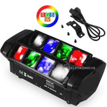 Imagem de Moving Laser RGBW Strobo Jogo De Luz iluminação para festa 60W JL808 -