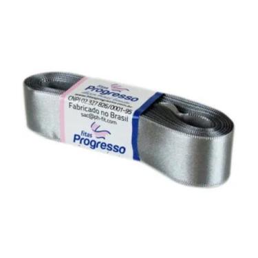 Imagem de Fita de Cetim Progresso 22mm nº5 - 10m Cor 1222 Cinza - 01 unidade - F