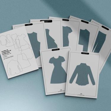 Imagem de Kit mini moldes vazados para testar tecidos by Marlene Mukai - EDITORA