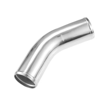 Imagem de A ABSOPRO 76 mm 7.6 cm OD 10.2 cm 100 mm comprimento da perna tubo universal de liga de alumínio para carro tubo intercooler tubo curva 45 graus cotovelo admissão de ar tubulação - pacote com 1 item