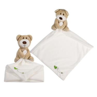 Imagem de ERINGOGO 2 Pçs Cobertor De Segurança Do Bebê Urso Cobertor De Segurança Brinquedo Reconfortante Cobertor De Segurança Recém-Nascido Cobertor De Chá De Bebê Para Meninos E