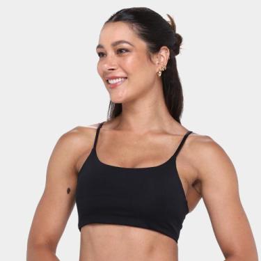 Imagem de Top Adidas Essentials Suporte Leve Feminino, Preto, G