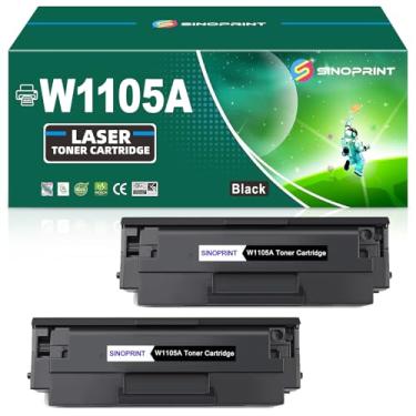 Imagem de SINOPRINT 105A W1105A Cartucho De Toner Compatível De Substituição De Alto Rendimento Para Hp 105A 105 W1105A Para Impressora Hp Laser Mfp 135A 135W 137Fnw 107A 107W (2 Pacotes Pretos)