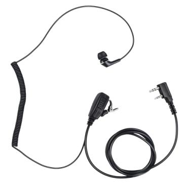 Imagem de Generic Fone De Ouvido Intra-Auricular Bidirecional Ptt Mic Compatível Com Baofeng Uv5R Uv 5R Uv-5R Kenwood Retevis Rt21 Rt22