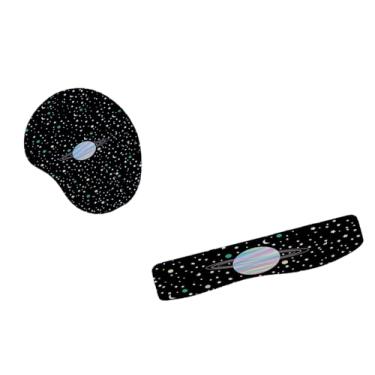 Imagem de Kit Mouse Pad E Apoio Teclado Ergonômico Viagem Ao Espaço Profundo