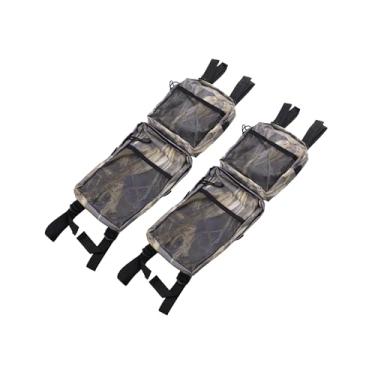 Imagem de REPAIROCK Pacote com 2 sacos de caça camuflados, quadriciclos, quadriciclos, 4 rodas, sacos de caça, bolsas de selim com zíper para Polaris Sportsman para Yamaha FourTrax peças de reposição