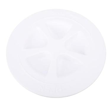 Imagem de Placa de Deck de Caiaque de Iates Marinhos Circular de 4 Polegadas de 4 Polegadas para a Tampa Escotilha de Inspeção (Branco)