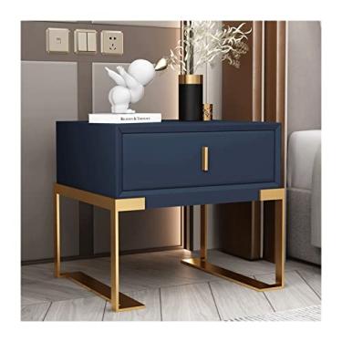 Imagem de Mesa de canto para quarto, armário de cabeceira, armazenamento mini armário de cabeceira com uma gaveta perna dourada/perna preta armário de cabeceira mesa lateral (pés de armário: pés de armário