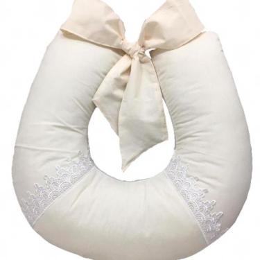 Imagem de Almofada De Amamentar Lace Bebe C Renda Antialérgico - Palha - Confecç