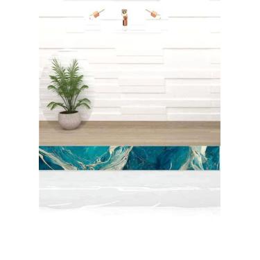 Imagem de Kit 15und Adesivo Vinílico Proteção Borda Piscina 100cm X 25cm marmore