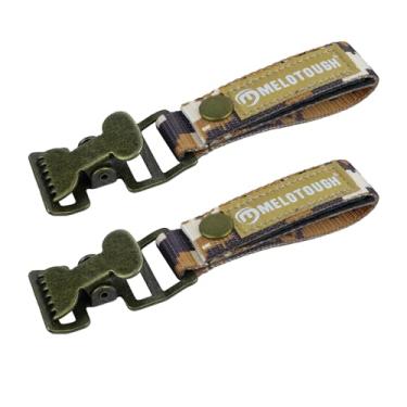Imagem de MELOTOUGH Suporte de luva de trabalho clipes de luva tática alça resistente clipe de cinto de luva com clipe jacaré para cinto de serviço, mochila tática (camuflagem cáqui, 2 peças)