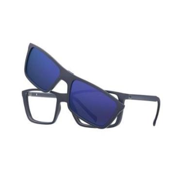 Imagem de Armação De Óculos Hb Switch 2 0379 10103790312106 Azul Fosco-Masculino