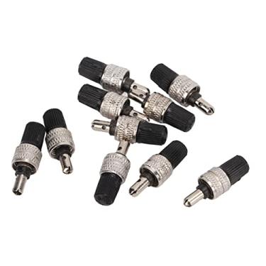 Imagem de Kit de núcleo de válvula de pneu de bicicleta de alta qualidade níquel bronze estilo alemão válvula hastes de hastes para veículos elétricos bicicletas motocicletas e automóveis