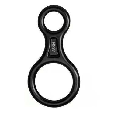 Imagem de NATEFEMIN Equipamento de rapel para escalada descendente, equipamento de rapel 35KN 8 Descender Belaying e Rapel