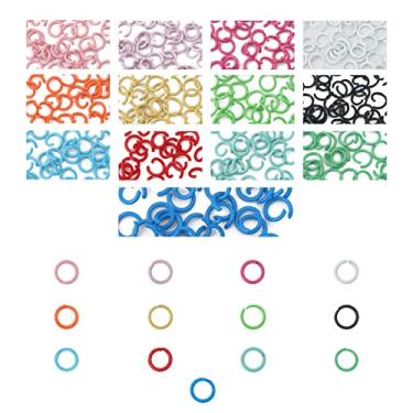 Imagem de DADIFEN Argolas Coloridas 650 Peças 13 Cores Ferro Aberto Para Fabricação De Joias 8 Mm Conectores Anel Brinco Pulseira Colar