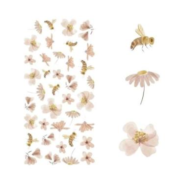 Imagem de Adesivos De Parede De Vinil Autoadesivos Com Borboletas Florais Para Q