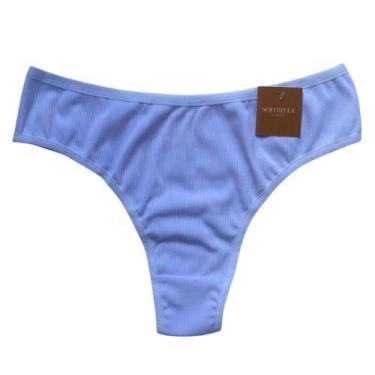 Imagem de Calcinhas Plus Size Fio dental básica - SollBella Store, Branco, 48