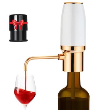 Imagem de Aerador de vinho elétrico Pourer BLUBYEES com tampa USB recarregável