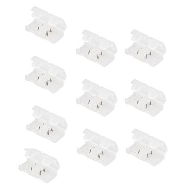 Imagem de Conector Emenda para Fita de LED Kit 10 unidades Ambiente Interno Externo Decoraçao Casa Loja Residencial Empresarial Iluminaçao