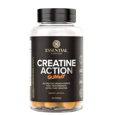 Imagem de Creatine Action Gummy Essential Nutrition – 60 Gomas Sabor Laranja, Suplemento com Creatina Monohidratada, Prático e Saboroso