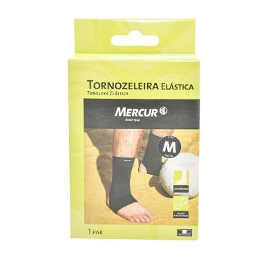 Imagem de Tornozeleira Elastica Tamanho Medio Cor Preta
