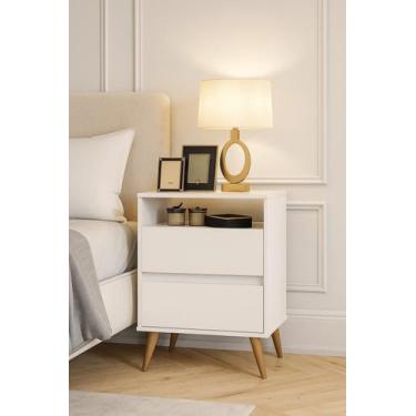 Imagem de Mesa de cabeceira Lotus Branco - MJM Casa dos Móveis