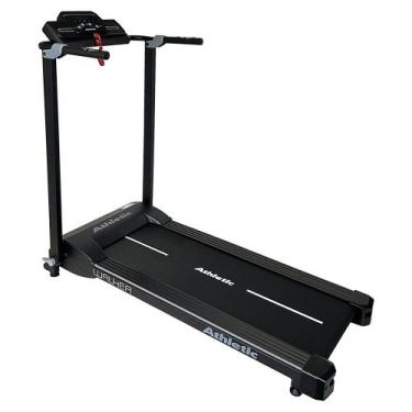 Imagem de Esteira Elétrica Athletic Walker 10km/h 100kg Suportados Compacta Dobr