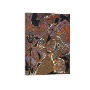 Imagem de Abstrato lona wall art pinturas famosas-Lindo-Poster e impressões para decoração casa pronta para pendurar 50x70cm20x27in Tela Embrulhada