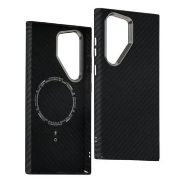 Imagem de YOGISU Capa para celular Galaxy S23 Plus com carregamento sem fio e capa à prova de choque para PC (para Galaxy S23 Plus/F)