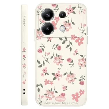 Imagem de Capa de silicone com aroma floral para Xiaomi Poco F7 X7 X6 F6 M6 M5 M5S F5 X5 F4 X4 M4 F3 M3 X3 Pro 4G 5G GT, branca, para Poco X5 Pro
