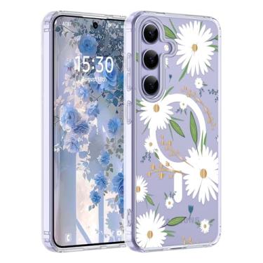 Imagem de Ratcase Capa floral para Samsung Galaxy S24 Plus/S25 Plus, [compatível com Magsafe] [proteção contra quedas] Slim Flower para Galaxy S24 Plus/S25 Plus