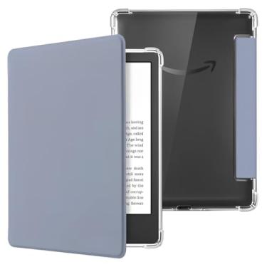 Imagem de Capa Para Kindle 11ª Geração 6” (Modelos 2022 e 2024 – C2V2L3 e RS23CV) – Proteção Leve e Rígida com Traseira Transparente – Auto Hibernação – Fechamento Magnético (Cinza Lavanda)