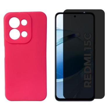 Imagem de Capa + Película Vidro 3D Privativa Para Xiaomi Redmi 15c - Generica, P