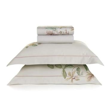 Imagem de Jogo de Cama Queen 300 Fios 100% Algodão Egípcio Isla