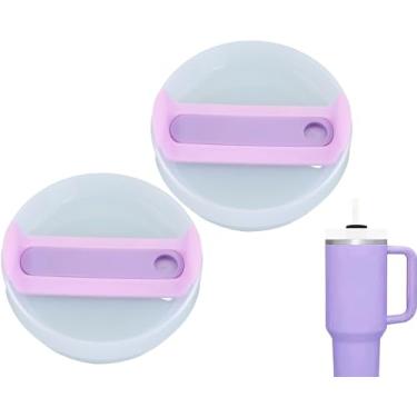 Imagem de Tampas de copo de 1,134 g de substituição para copo Stanley, tampas de copo de substituição à prova de derramamento resistentes a respingos, tampa reutilizável para Stanley e mais canecas de café
