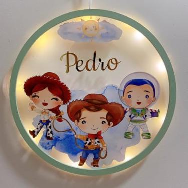 Imagem de Porta Maternidade Led Toy Acrílico e Espelho