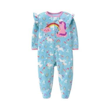Imagem de Macacão de Lã para Bebê com Zíper - Pijama Infantil para Primavera/Out