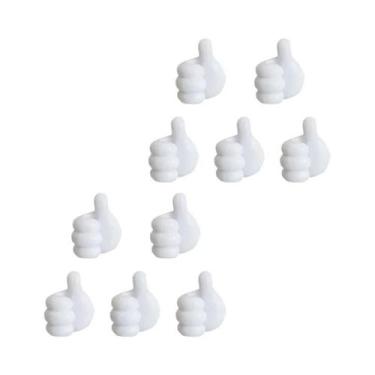 Imagem de Organizador De Cabos De Mesa Clipe Usb Enrolador Polegar Ganchos Mouse