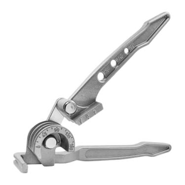 Imagem de KiBcsLic Dobrador de tubos manual, ferramenta para dobrar tubos, dobrador de de alumínio, ferramenta manual leve para de cobre e latão HVAC, refrigeração