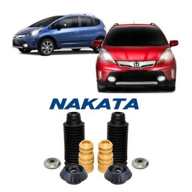 Imagem de 2 Kit Coxim Rolamento Batente Dianteiro Fit Twist 2013 2014 - Nakata