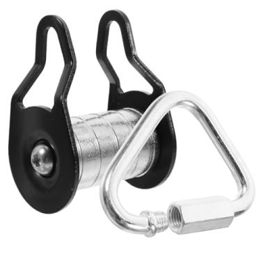 Imagem de VOSAREA Kit de polia Slackline para quintal, acessório de tirolesa resistente, mecanismo de polia de corda deslizante