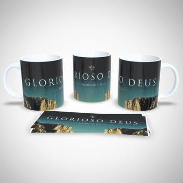 Imagem de Caneca de Porcelana Decorada 325ml Frases Religiosas - Generic