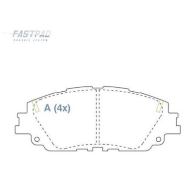Imagem de Pastilha de Freio Toyota Camry 2020 a 2024 WILLTEC FP1047