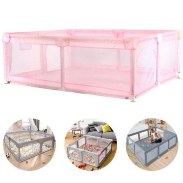 Imagem de Cercadinho Infantil Cercado Chiqueirinho 180x150cm Proteção Bebê Crian