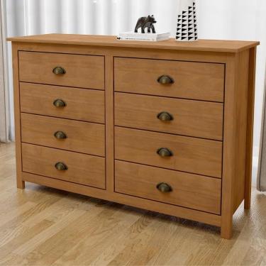 Imagem de Cômoda Para Quarto 125cm Com 8 Gavetas Lázio Freijó F07 - Mpozenato