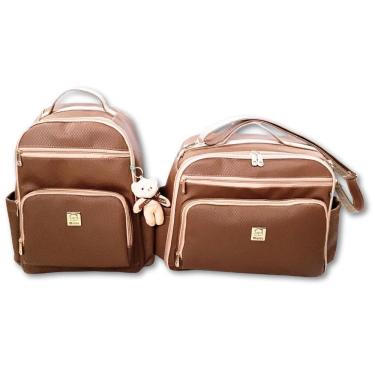 Imagem de Kit Bolsa Mala Maternidade Bebe Enxoval Grande + Mochila +