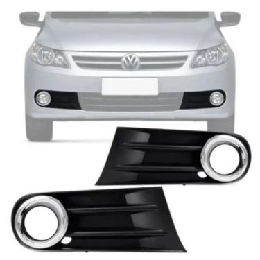 Imagem de Par Grade Parachoque Milha Gol G5 2008 A 2012 Furo