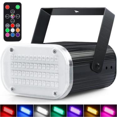 Imagem de Luz estroboscópica Luditek Halloween Mini LED com controle remoto