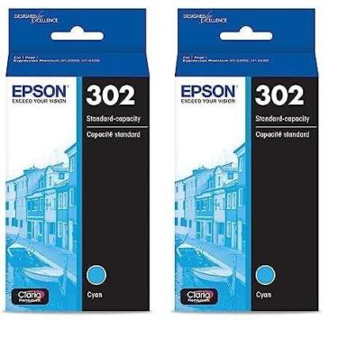 Imagem de Cartucho de tinta Epson T302 Claria Premium Cyan Standard (x2)